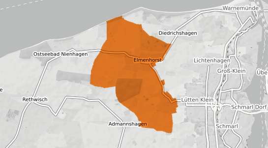 Mietspiegelkarte Elmenhorst Lichtenhagen
